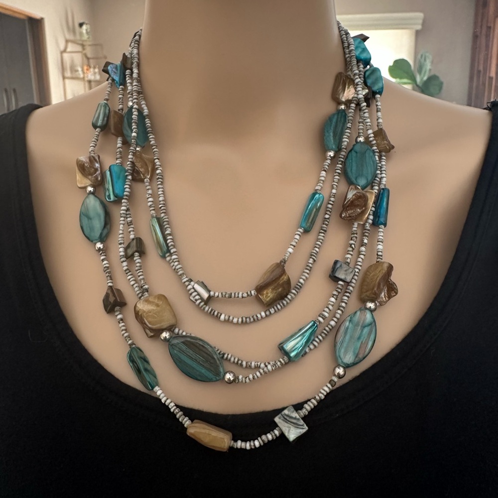 NY Brand Multicolor Beaded Necklace